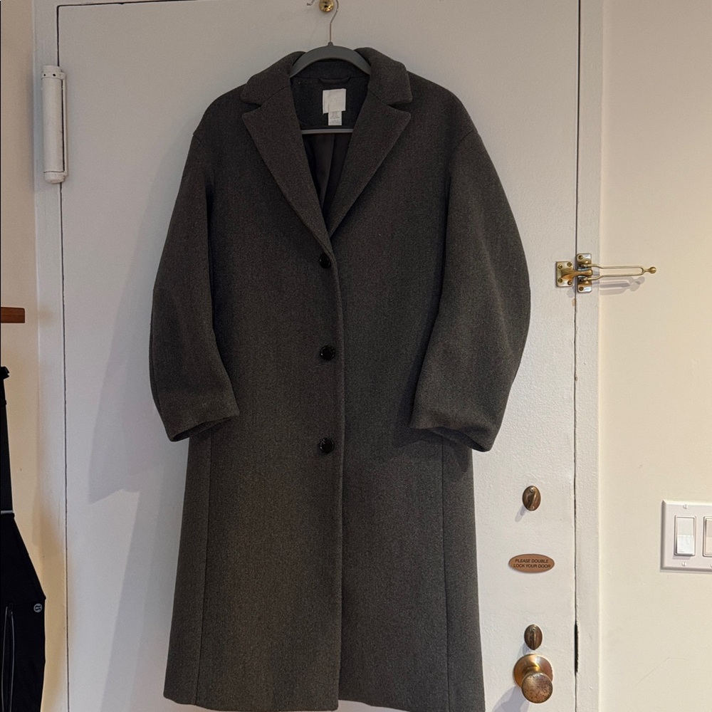 H&M Gray Wool Blend Coat